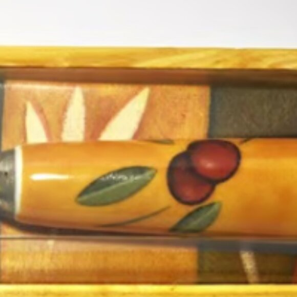 MSC International Java Scoop New In Wood Crate Packaging Colorful Handle - Picture 5 of 5